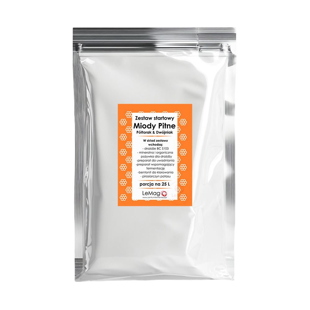 Zestaw startowy do miodu pitnego Półtorak/Dwójniak na 25l