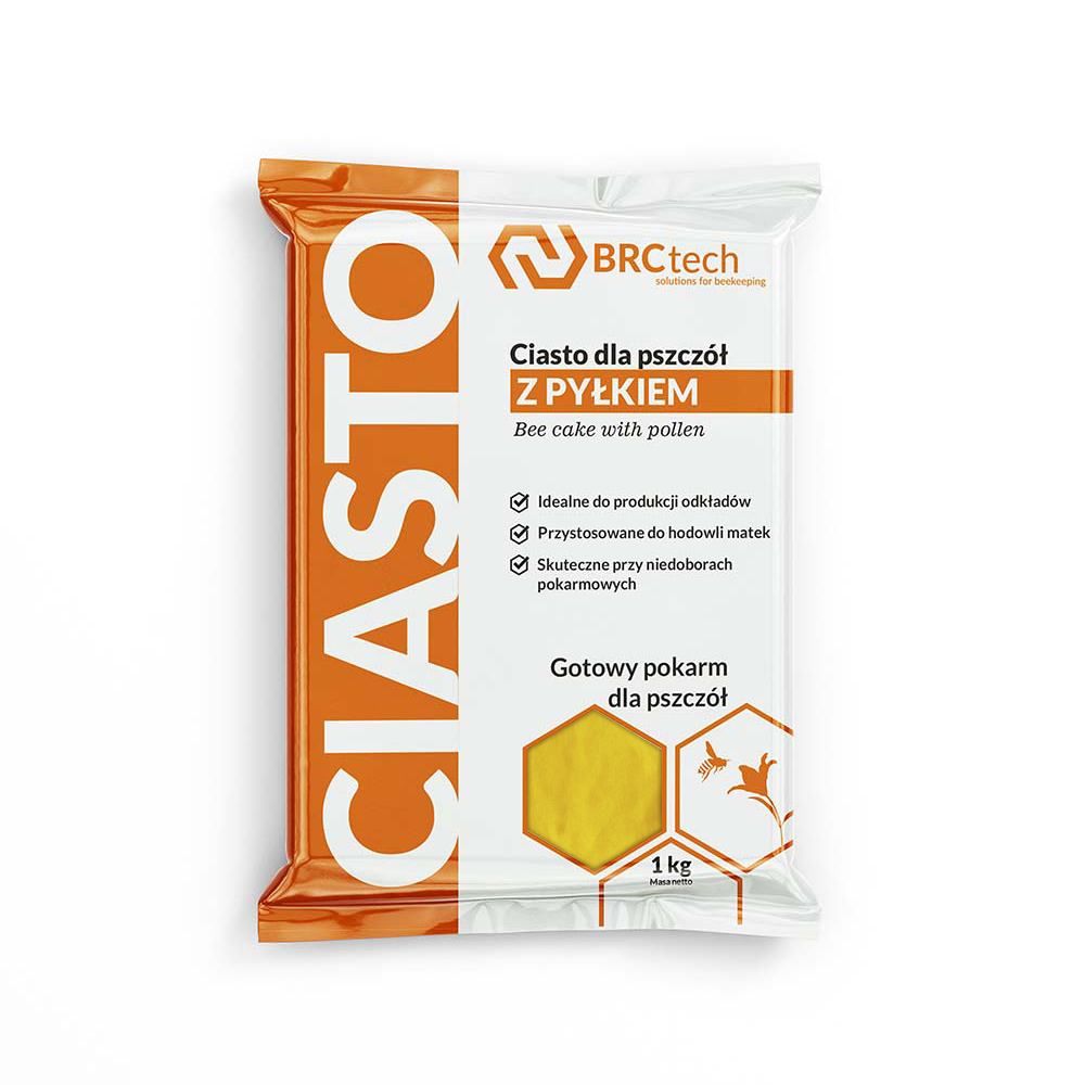 Ciasto cukrowe z pyłkiem